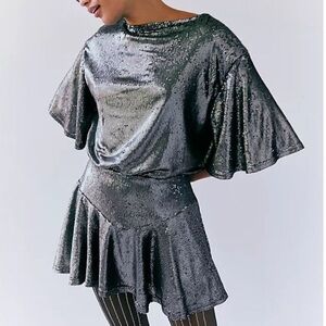 FREE PEOPLE Manuka Sequin Mini Dress